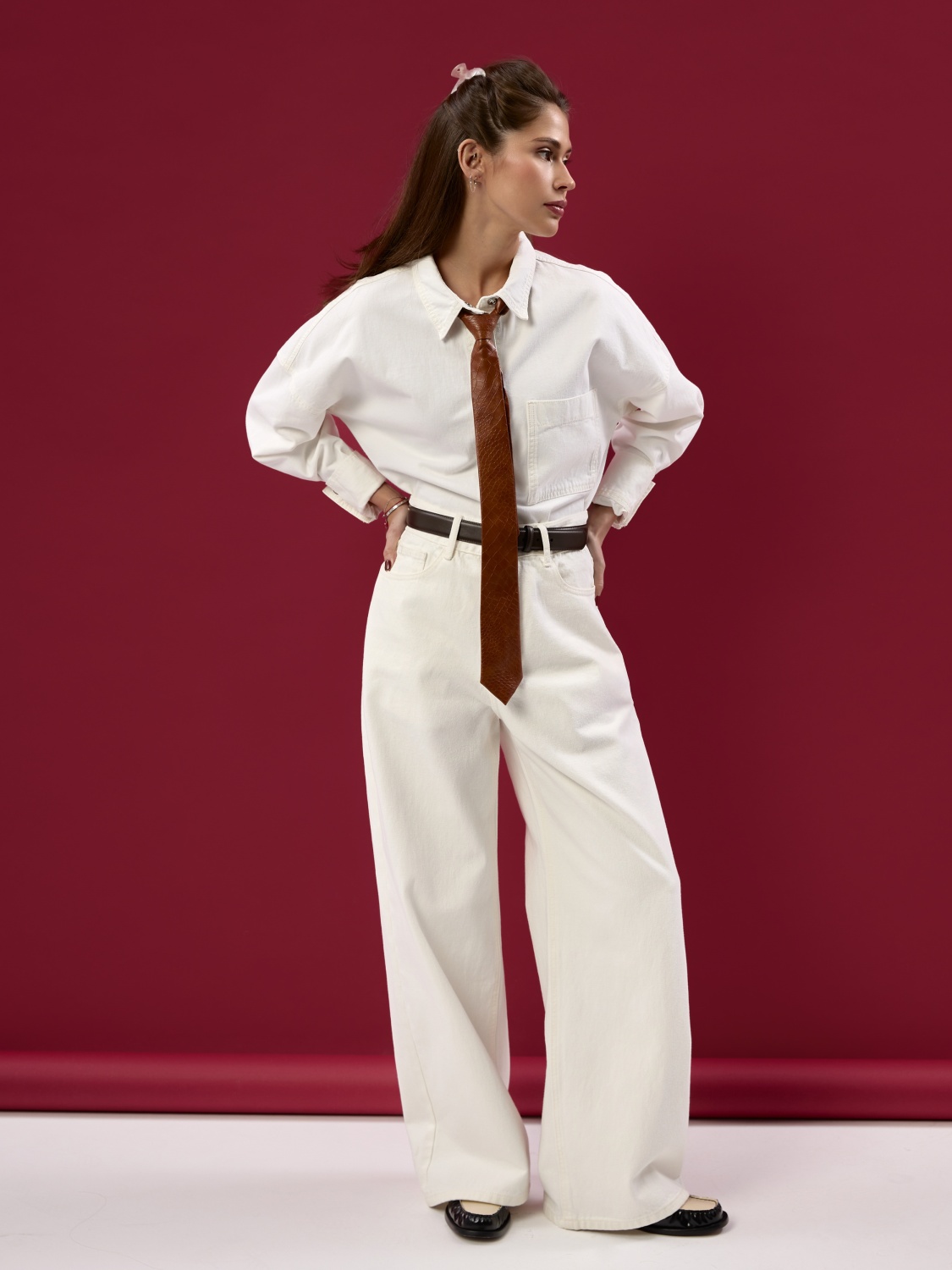 Джинсы WIDE LEG